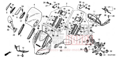 PANNEAU SUPERIEUR CBF1000FAA de 2010
